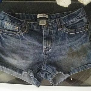 Blue jean shorts